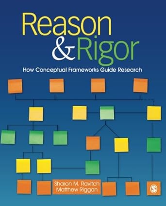 reason and rigor how conceptual frameworks guide research 1st edition sharon m ravitch ,j matthew riggan
