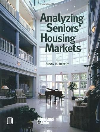 analyzing seniors housing markets 1st edition susan brecht 0874208858, 978-0874208856
