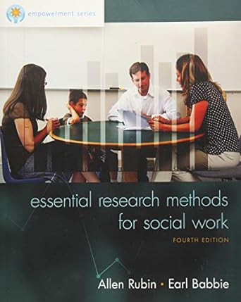 empowerment series essential research methods for social work 1st edition allen rubin ,earl babbie