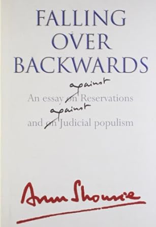 falling over backwards 1st edition arun shourie 8129109522, 978-8129109521