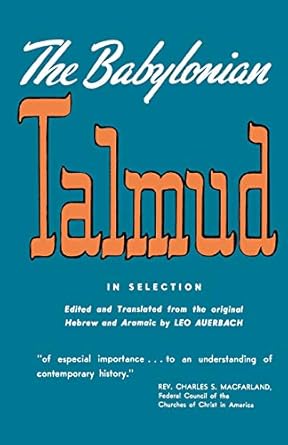 babylonian talmud 1st edition leo auerbach 0806530413, 978-0806530413