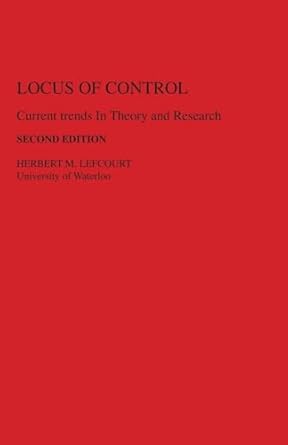 locus of control 1st edition h m lefcourt 0898592224, 978-0898592221