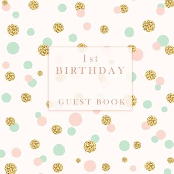 1st birthday guest book 1st edition creative simple books 1981132880, 978-1981132881