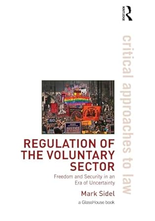 regulation of the voluntary sector 1st edition mark sidel 190438577x, 978-1904385776