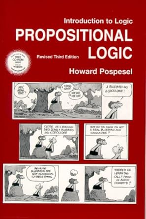 introduction to logic propositional logic 1st edition howard pospesel 0130258490, 978-0130258496