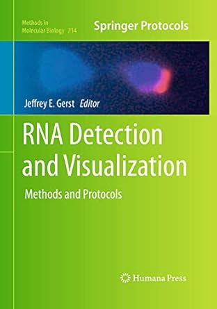 rna detection and visualization methods and protocols 1st edition jeffrey e gerst 1493958364, 978-1493958368