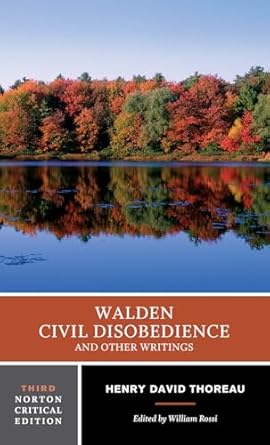 walden civil disobedience and other writings 1st edition henry david thoreau ,william rossi 0393930904,