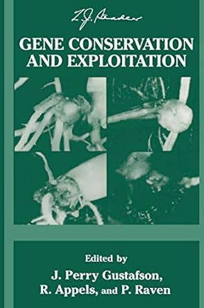 gene conservation and exploitation 20th stadler genetics symposium 1st edition j perry gustafson ,rudi appels