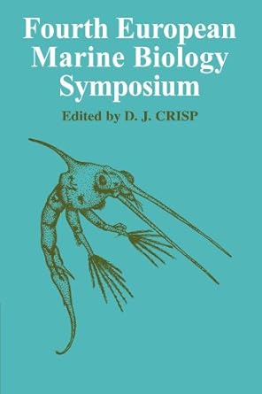 fourth european marine biology symposium 1st edition d j crisp 0521178258, 978-0521178259