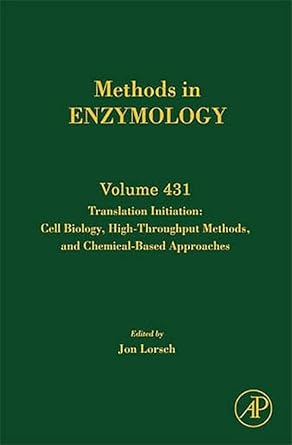 translation initiation cell biology high throughput and chemical based approaches 1st edition jon lorsch