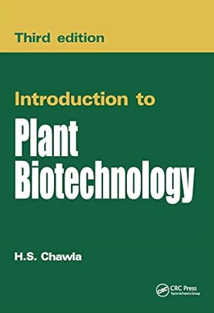 introduction to plant biotechnology 1st edition h s chawla 1578086361, 978-1578086368