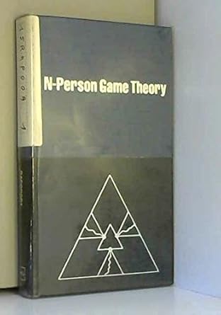 n person game theory concepts and applications 1st edition anatol rapoport 0472001175, 978-0472001170
