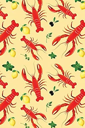 lobster lobster lovers gift lined notebook journal 110 pages 1st edition devon creative 1070347264,