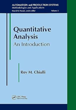 quantitative analysis an introduction 1st edition roym chiulli 9056996290, 978-9056996291