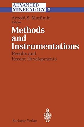 methods and instrumentations results and recent developments 1st edition arnold s marfunin 364278528x,