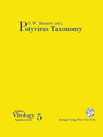 potyvirus taxonomy 1st edition ortus w barnett 3211823530, 978-3211823538
