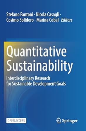 quantitative sustainability interdisciplinary research for sustainable development goals 1st edition stefano