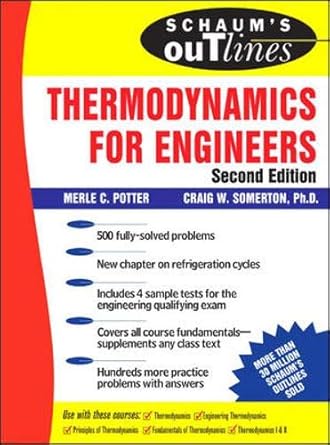 schaums outline of thermodynamics for engineers 1st edition merle potter ,craig somerton, ph d 0071463062,