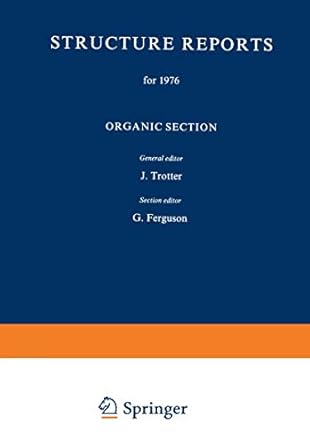 structure reports for 1976 organic section 1st edition j trotter ,g ferguson 9401731381, 978-9401731386