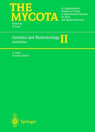 genetics and biotechnology 1st edition ulrich kuck 3540427708, 978-3540427704