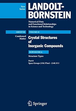 space groups p3m1 r 3 1st edition pierre villars 354070891x, 978-3540708919