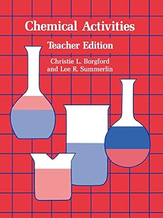 chemical activities 1st edition christie l borgford ,lee r summerlinlee r christie 0841214166, 978-0841214163