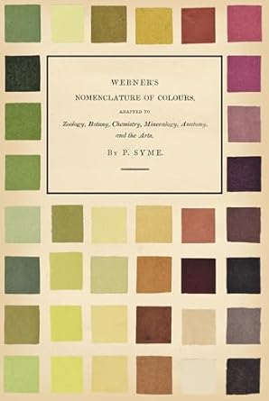 werners nomenclature of colours adapted to zoology botany chemistry mineralogy anatomy and the arts 1st