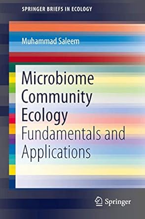 microbiome community ecology fundamentals and applications 1st edition muhammad saleem 3319116649,