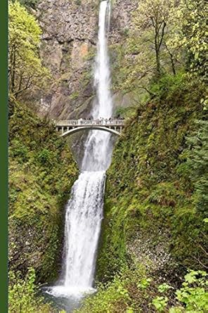 multnomah falls journal 100 page blank lined journal featuring a stunning photo of multnomah falls 1st