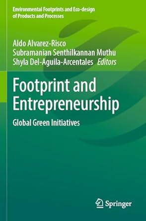 footprint and entrepreneurship global green initiatives 1st edition aldo alvarez risco ,subramanian