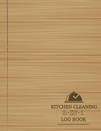 3 in 1 kitchen cleaning log book complete kitchen hygiene tracker includes kitchen checklist daily cleaning