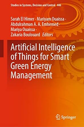 artificial intelligence of things for smart green energy management 1st edition sarah el himer ,mariyam