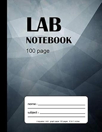 lab notebook 100 page 1st edition minny colorful notebook 1693747286, 978-1693747281