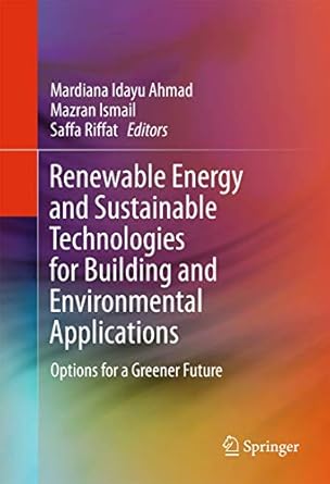 renewable energy and sustainable technologies for building and environmental applications options for a