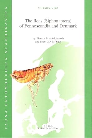 the fleas of fennoscandia and denmark 1st edition gunvor brinck lindroth ,smit 9004151516, 978-9004151512