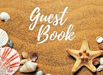 guest book for vacation home beach design 1st edition blank publishers 1791751644, 978-1791751647