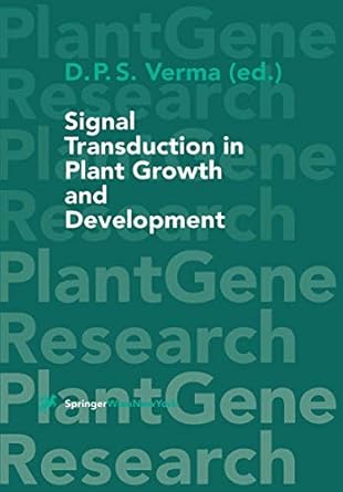 signal transduction in plant growth and development 1st edition ed verma desh pal s 3211827455, 978-3211827451
