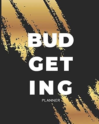 budgeting planner gold brush 12 month financial planning journal monthly expense tracker and organizer home