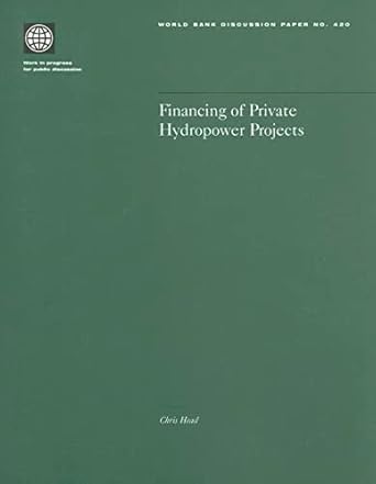 financing of private hydropower projects 1st edition chris head 0821347993, 978-0821347997