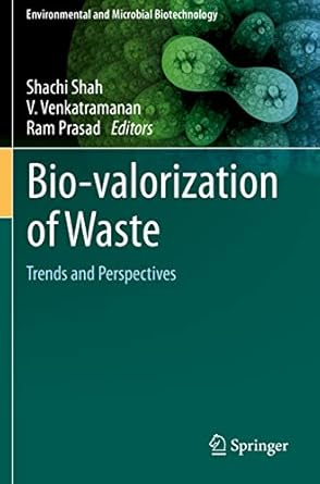 bio valorization of waste trends and perspectives 1st edition shachi shah ,v venkatramanan ,ram prasad