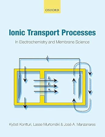 ionic transport processes in electrochemistry and membrane science 1st edition kyosti kontturi ,lasse