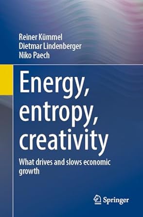 energy entropy creativity what drives and slows economic growth 1st edition reiner kummel ,dietmar