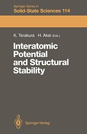 interatomic potential and structural stability proceedings of the 15th taniguchi symposium kashikojima japan