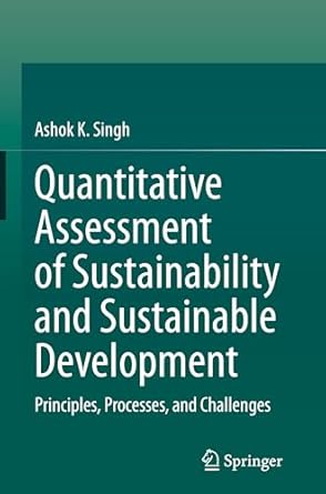 quantitative assessment of sustainability and sustainable development principles processes and challenges 1st