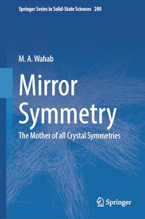 mirror symmetry the mother of all crystal symmetries 1st edition m a wahab 9819983606, 978-9819983605