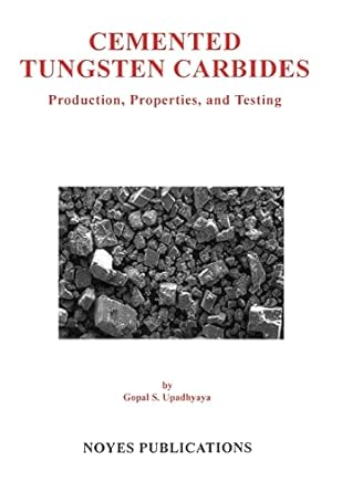 cemented tungsten carbides production properties and testing 1st edition gopal s upadhyaya 0815514174,
