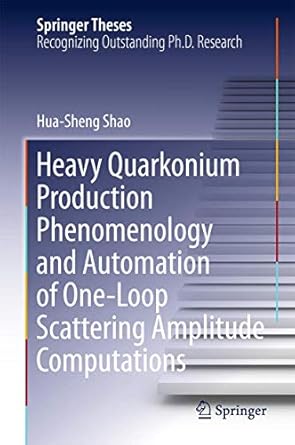 heavy quarkonium production phenomenology and automation of one loop scattering amplitude computations 1st