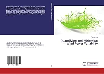 quantifying and mitigating wind power variability 1st edition yichuan niu 3659850403, 978-3659850400