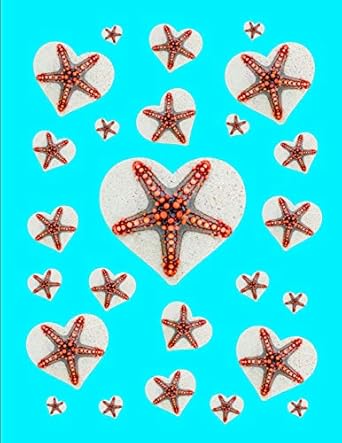i love starfish journal notebook aqua 150 college ruled pages 8 5 x 11 1st edition dumkist 1791605745,