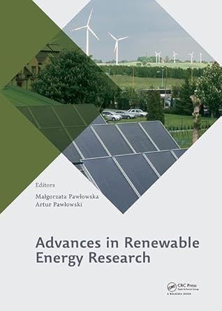 advances in renewable energy research 1st edition malgorzata pawlowska ,artur pawlowski 1138553670,